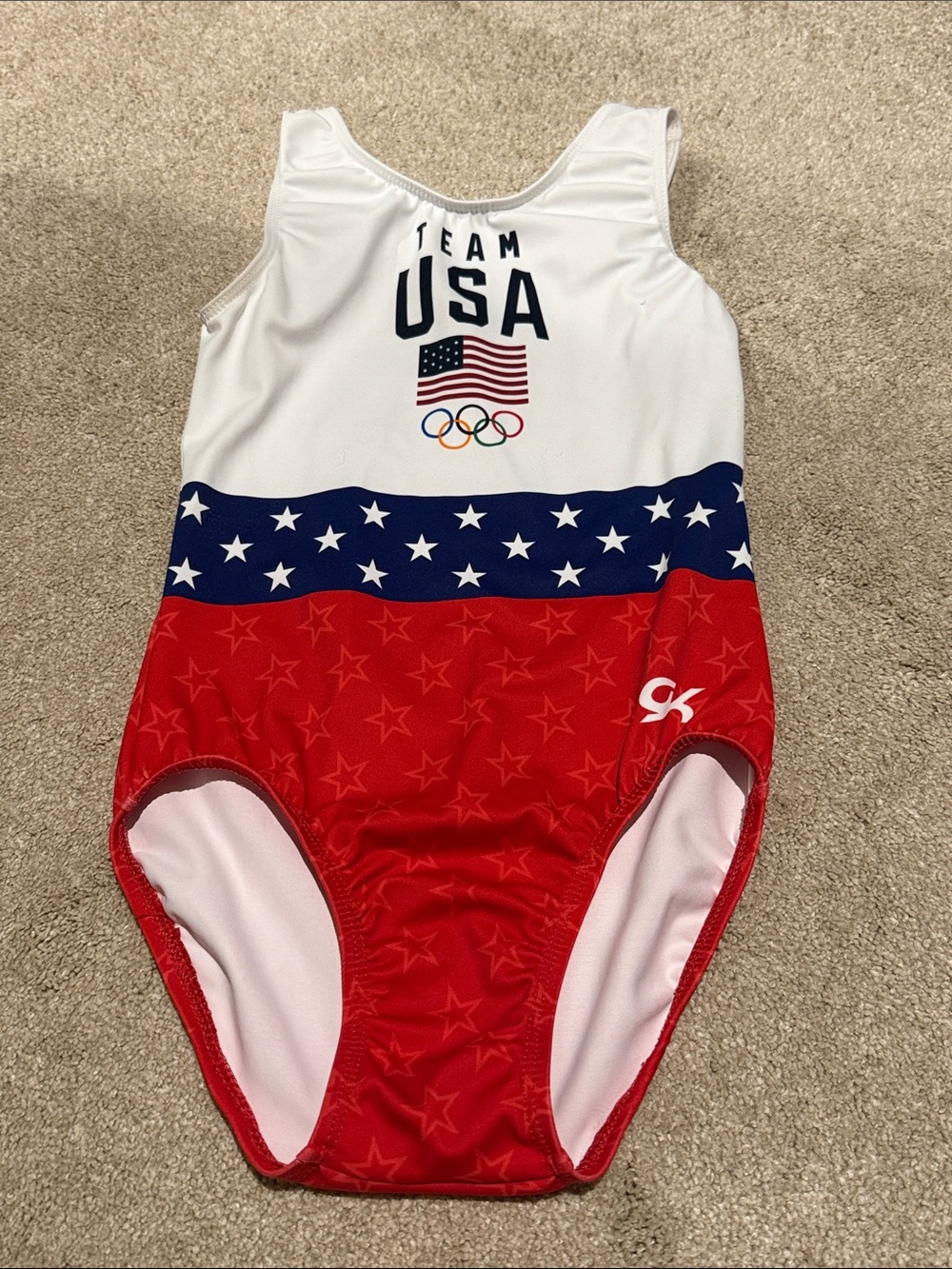 GK Red, White & Navy Team USA Gymnastics Leotard